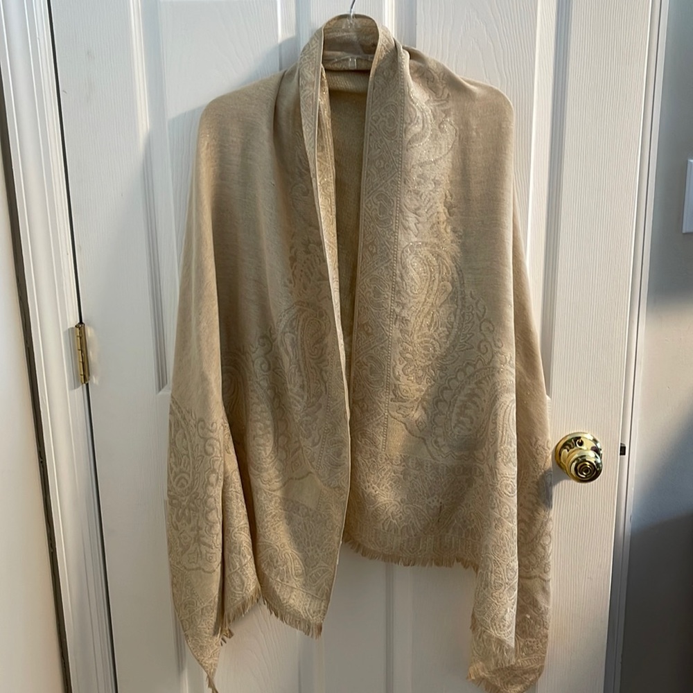 Db gold glimmer/cream Shawl